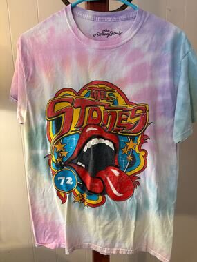 Rolling Stones Tie-dye T Shirt Sz Medium